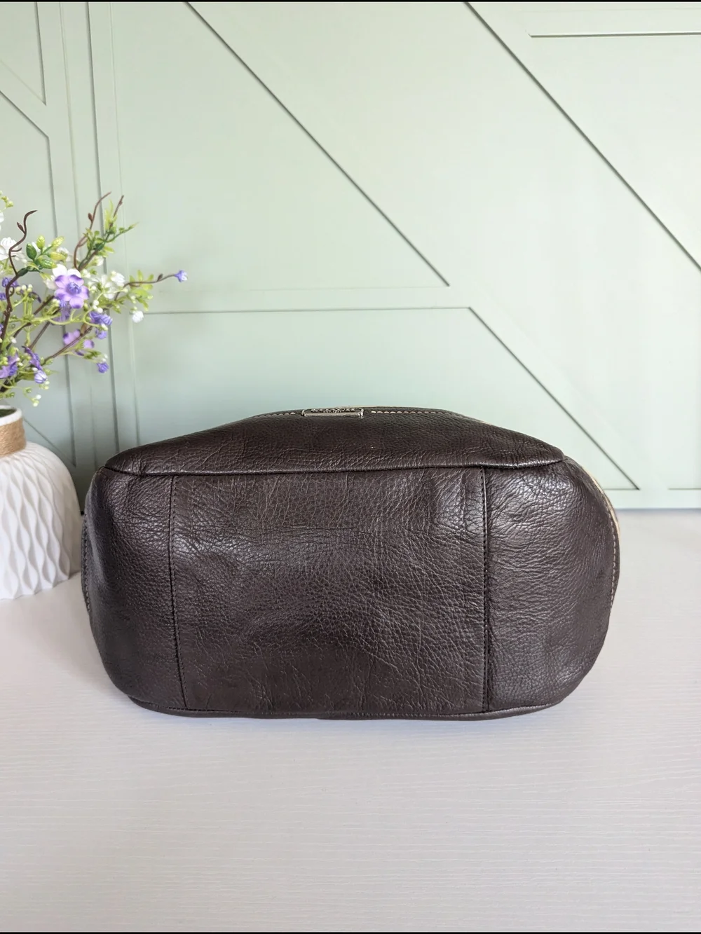 Vintage Coach Soho Pleated Signature Tote Bag